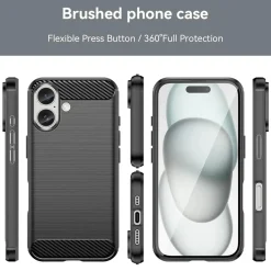 iPhone 17 - Carbon Case Hülle, stoßfest