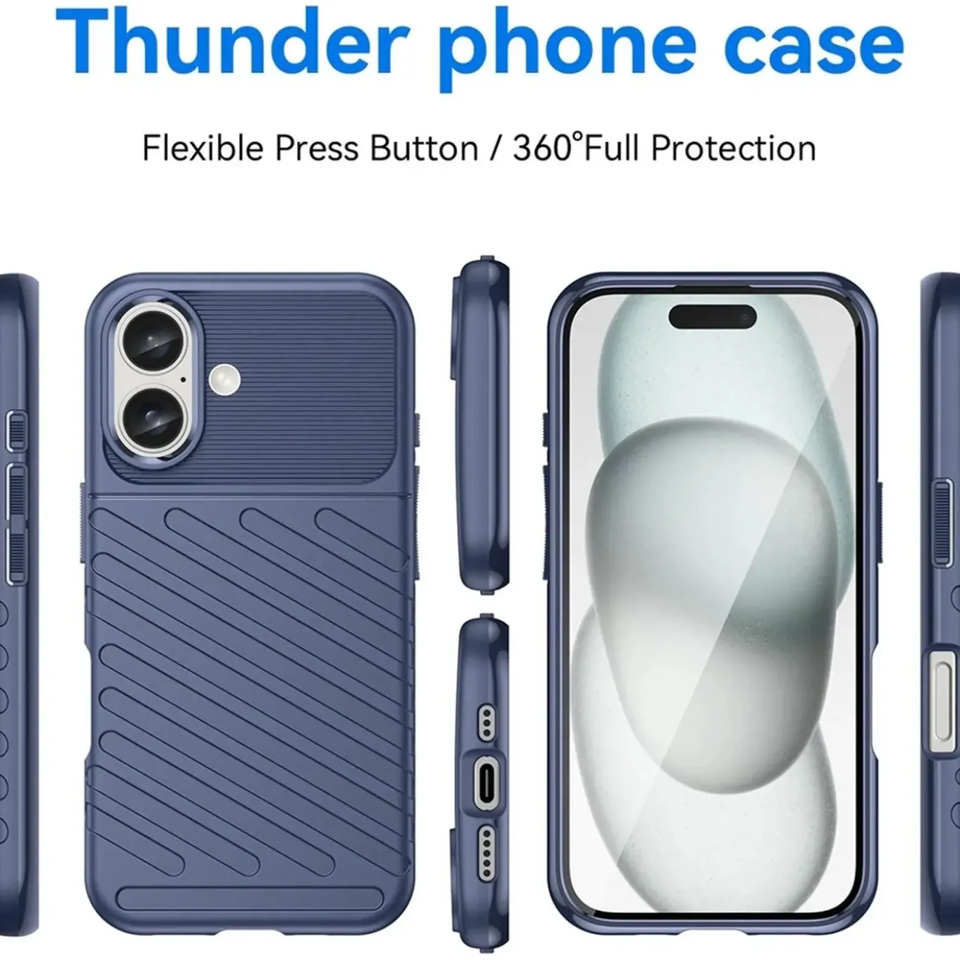 iPhone 16 - Elegante Hülle stoßfest & stylisch