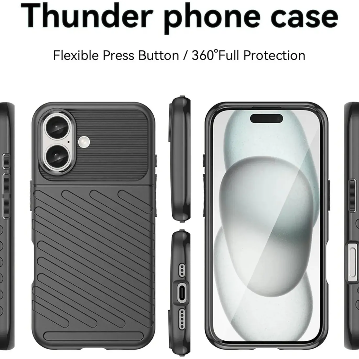 iPhone 16 - Elegante Hülle stoßfest & stylisch