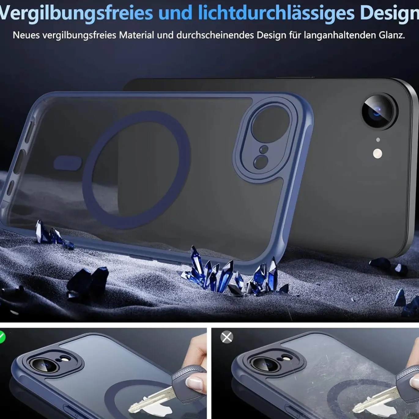 iPhone 17 - Farbige MagSafe Hülle mit Kameraschutz