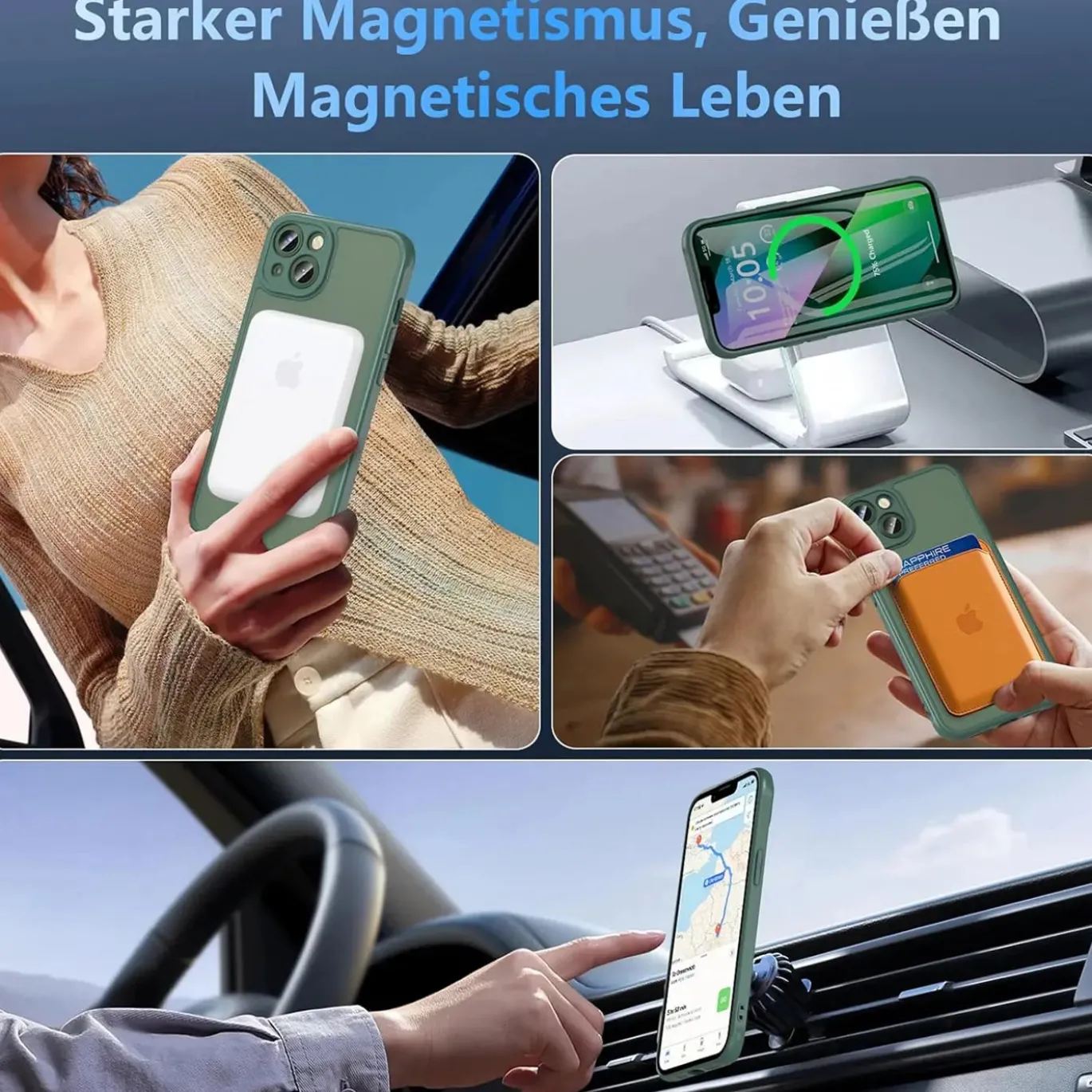 iPhone 15 - Farbige MagSafe Hülle mit Kameraschutz