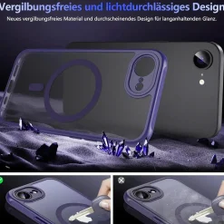 iPhone 16 - Farbige MagSafe Hülle mit Kameraschutz