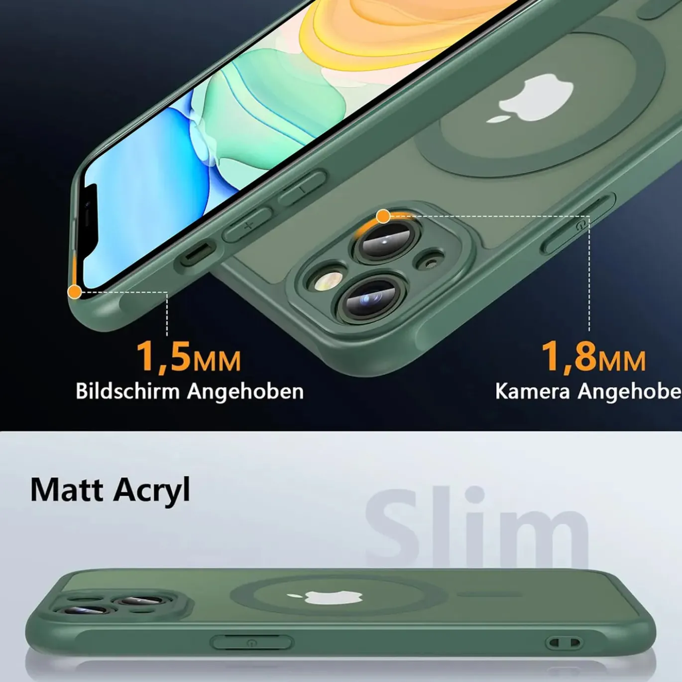 iPhone 11 - Farbige MagSafe Hülle mit Kameraschutz