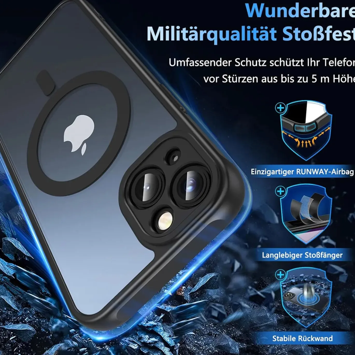 iPhone 14 - Farbige MagSafe Hülle mit Kameraschutz