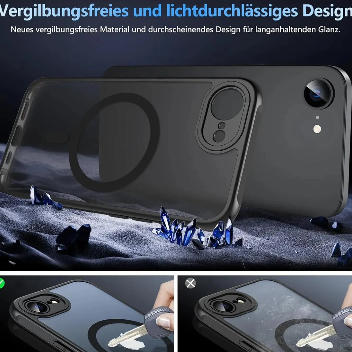 iPhone 17 - Farbige MagSafe Hülle mit Kameraschutz