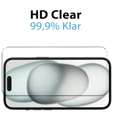 iPhone 16 - 9H Displayschutzfolie 2x Display & Kamera