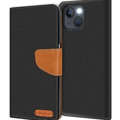 iPhone 14 - Jeanslook Klapphülle mit Kartenfach