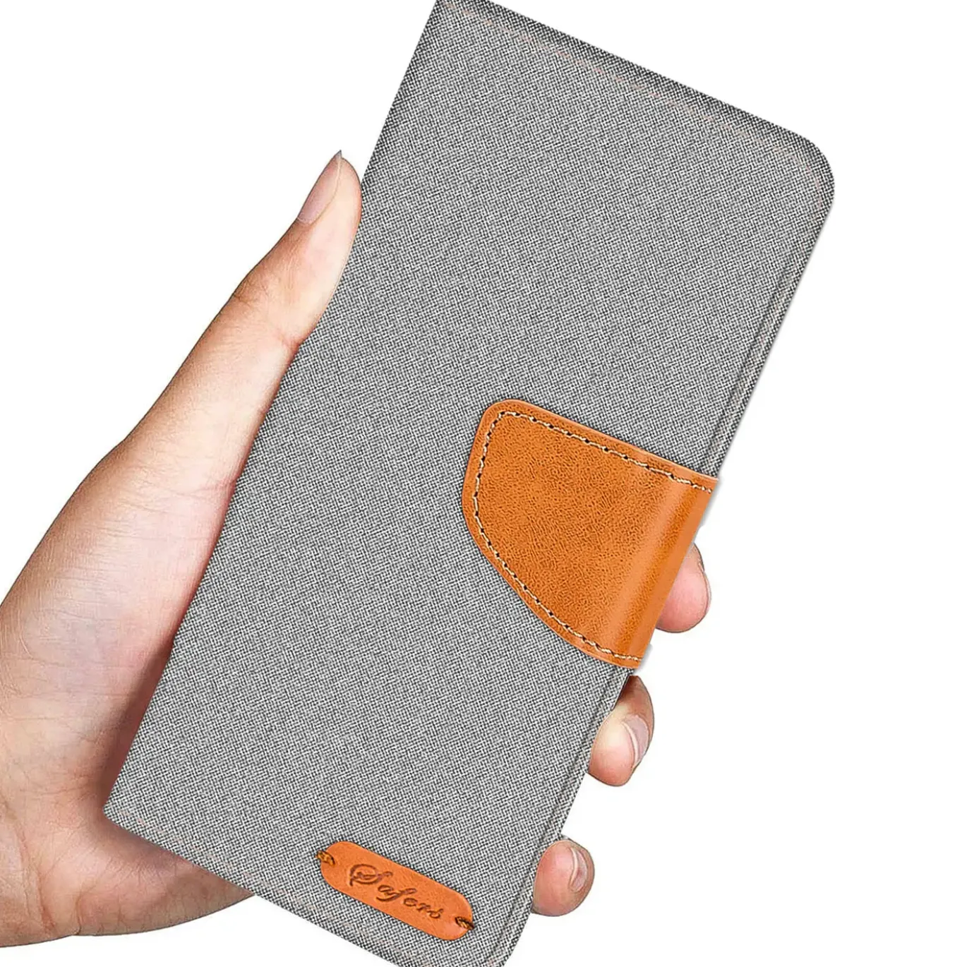 iPhone 11 - Jeanslook Klapphülle mit Kartenfach