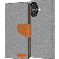 iPhone 17 - Jeanslook Klapphülle mit Kartenfach