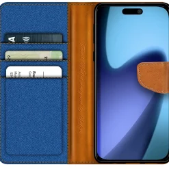 iPhone 17 - Jeanslook Klapphülle mit Kartenfach