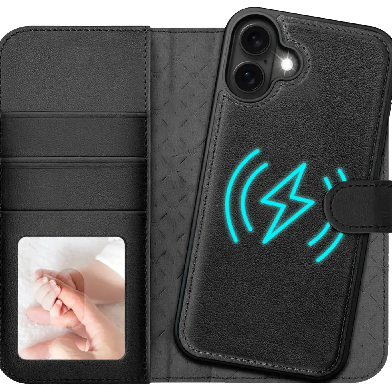 iPhone 17 - Klapphülle mit Kartenfächern & MagSafe-Kompatibilität