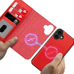 iPhone 16 - Klapphülle mit Kartenfächern & MagSafe-Kompatibilität
