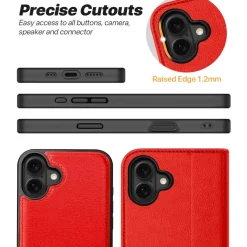 iPhone 16 - Klapphülle mit Kartenfächern & MagSafe-Kompatibilität