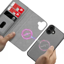 iPhone 16 - Klapphülle mit Kartenfächern & MagSafe-Kompatibilität