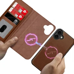 iPhone 16 - Klapphülle mit Kartenfächern & MagSafe-Kompatibilität