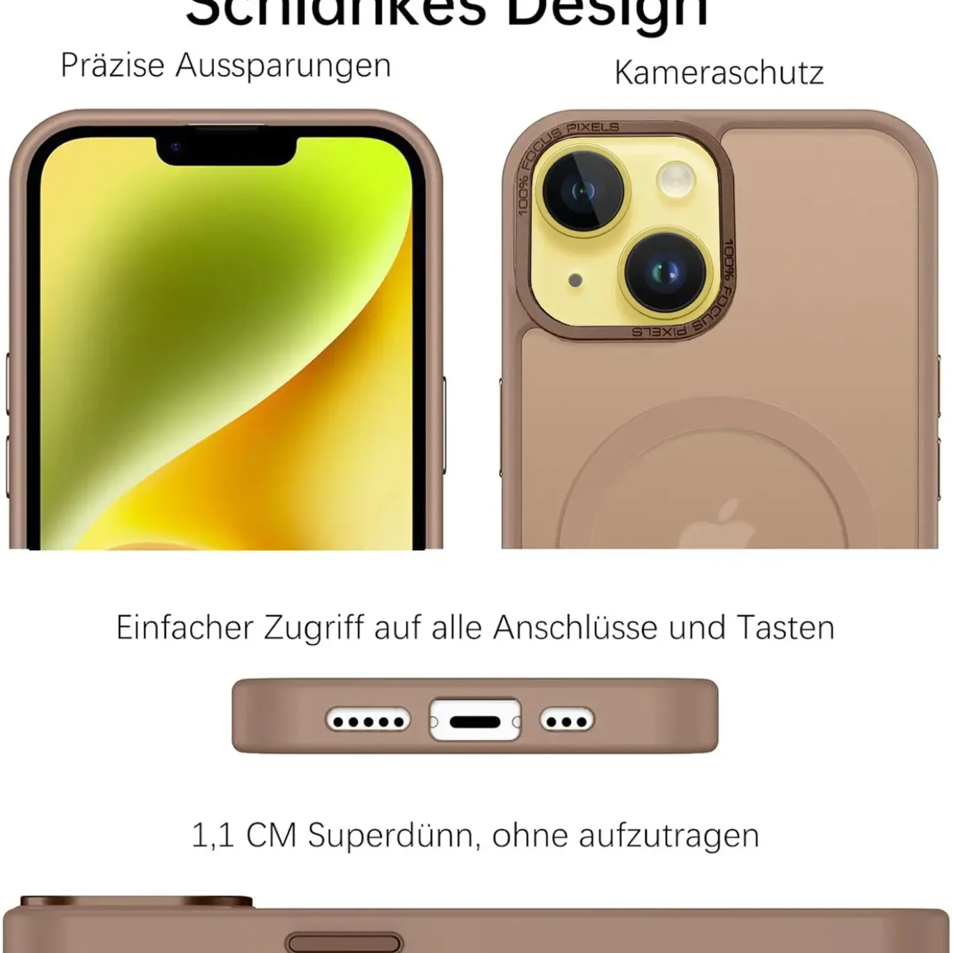 iPhone 14 - MagSafe Hülle mit Kameraschutz