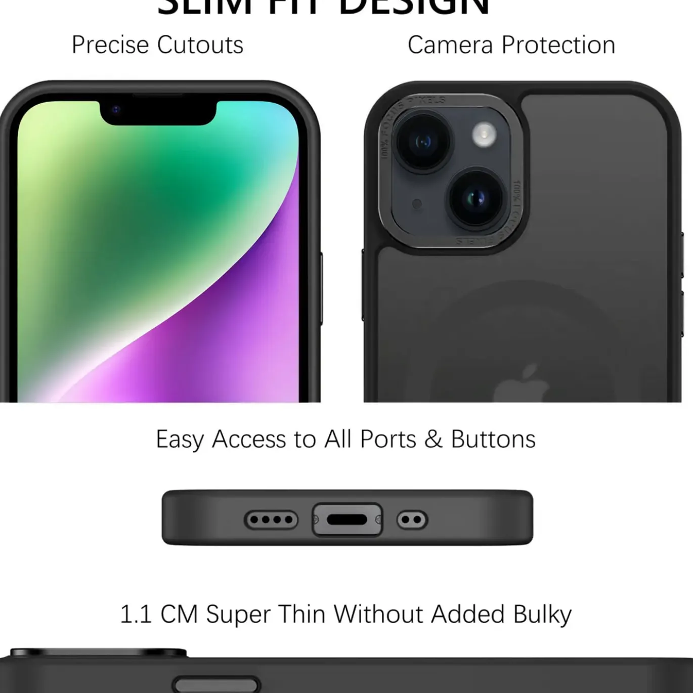 iPhone 14 - MagSafe Hülle mit Kameraschutz