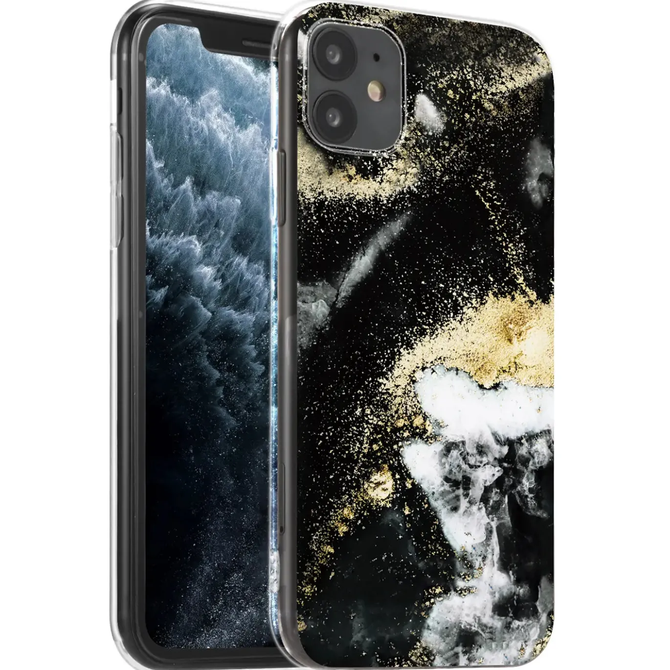 iPhone 11 - Marmor & Sand Design Hülle