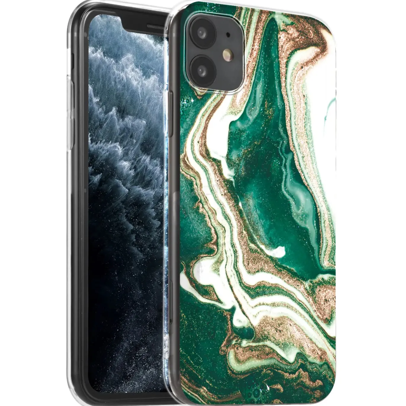 iPhone 11 - Marmor & Sand Design Hülle
