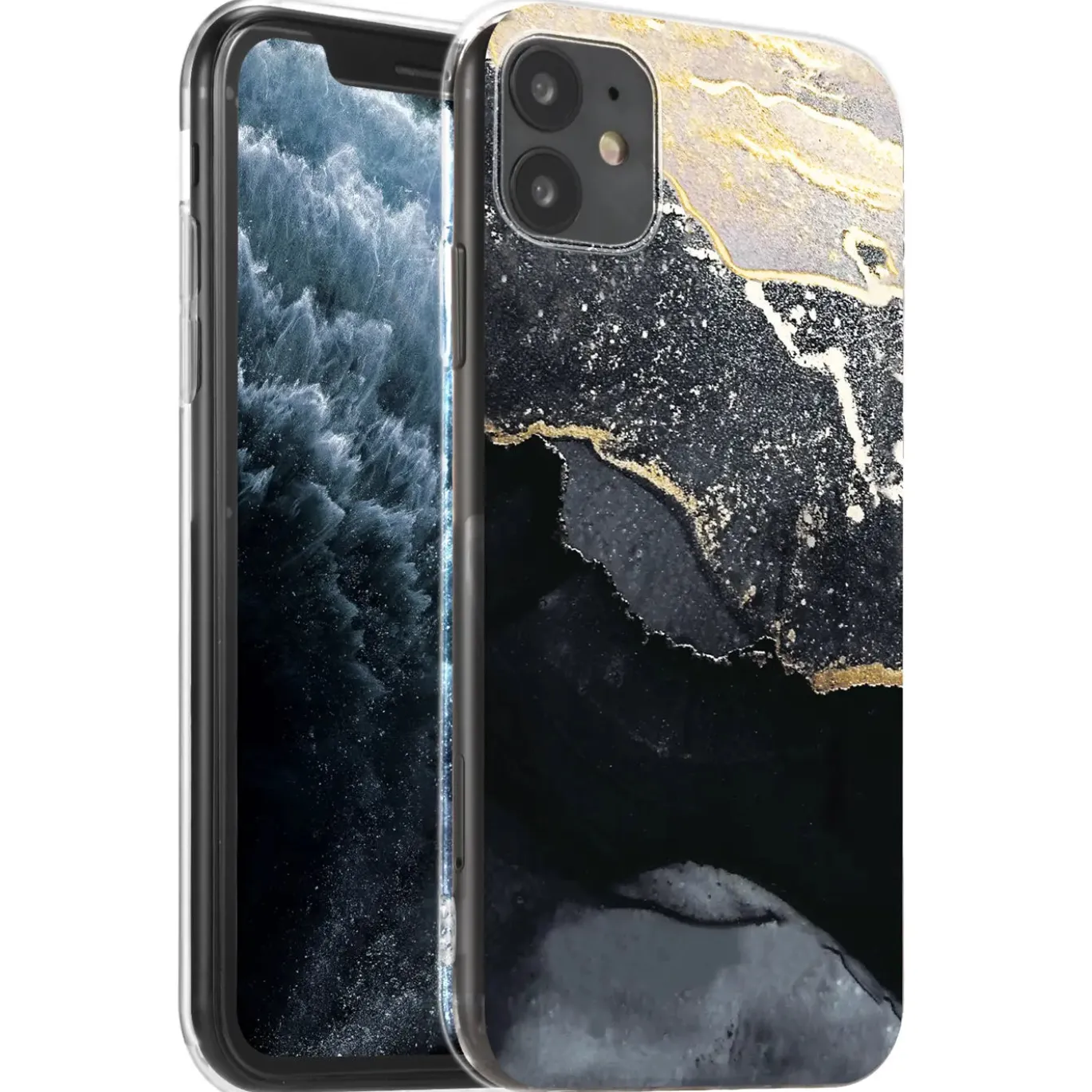 iPhone 11 - Marmor & Sand Design Hülle