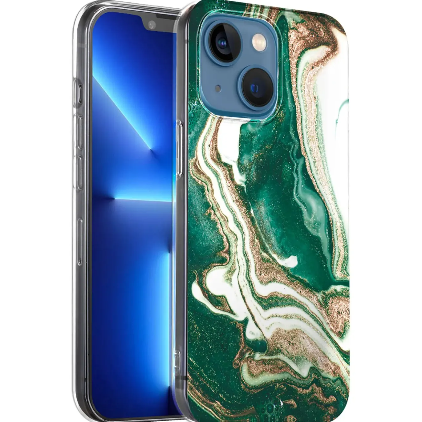 iPhone 13 - Marmor & Sand Design Hülle