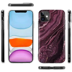 iPhone 13 - Marmor & Sand Design Hülle