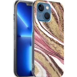 iPhone 13 - Marmor & Sand Design Hülle