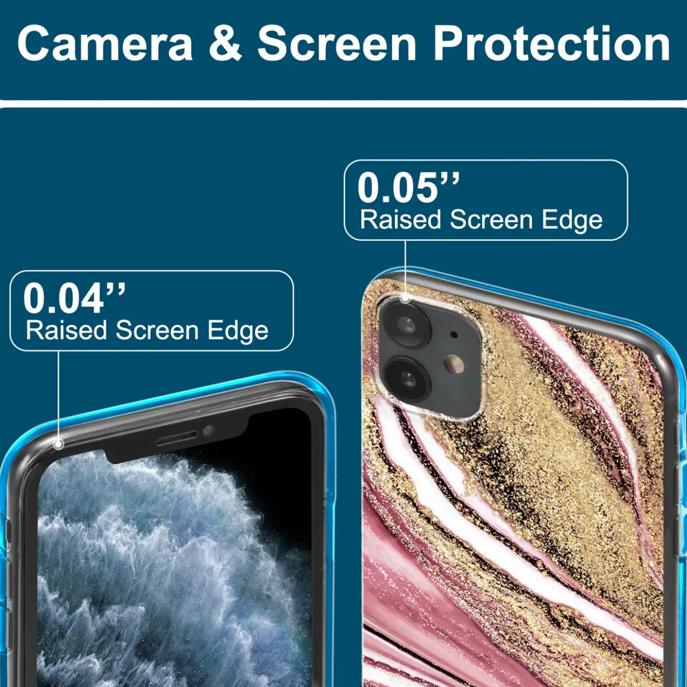 iPhone 13 - Marmor & Sand Design Hülle