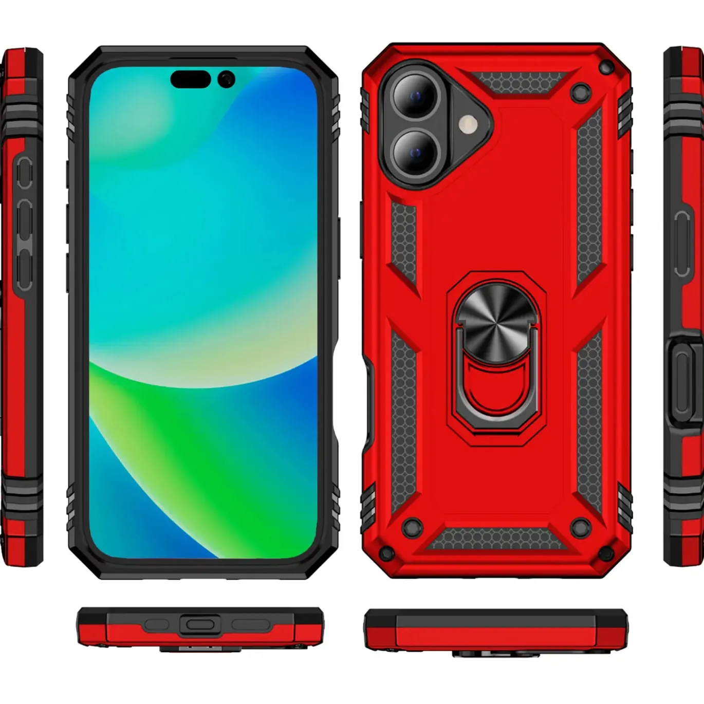 iPhone 16 - Outdoor Hardcase mit Ringhalter