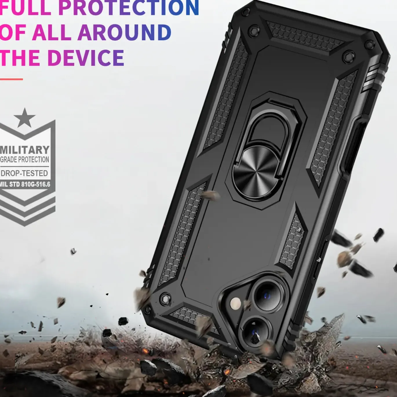 iPhone 16 - Outdoor Hardcase mit Ringhalter