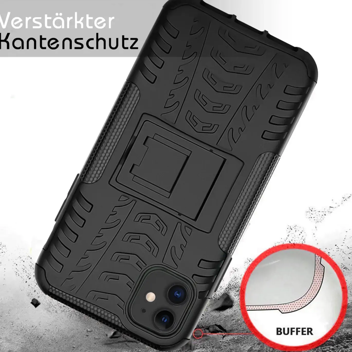 iPhone 11 - Outdoor Hülle 2-teiliges Schutzcase