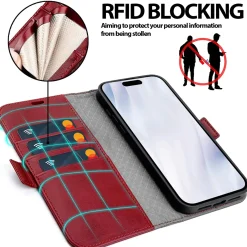 iPhone 17 - Robuste Klapphülle mit RFID Block