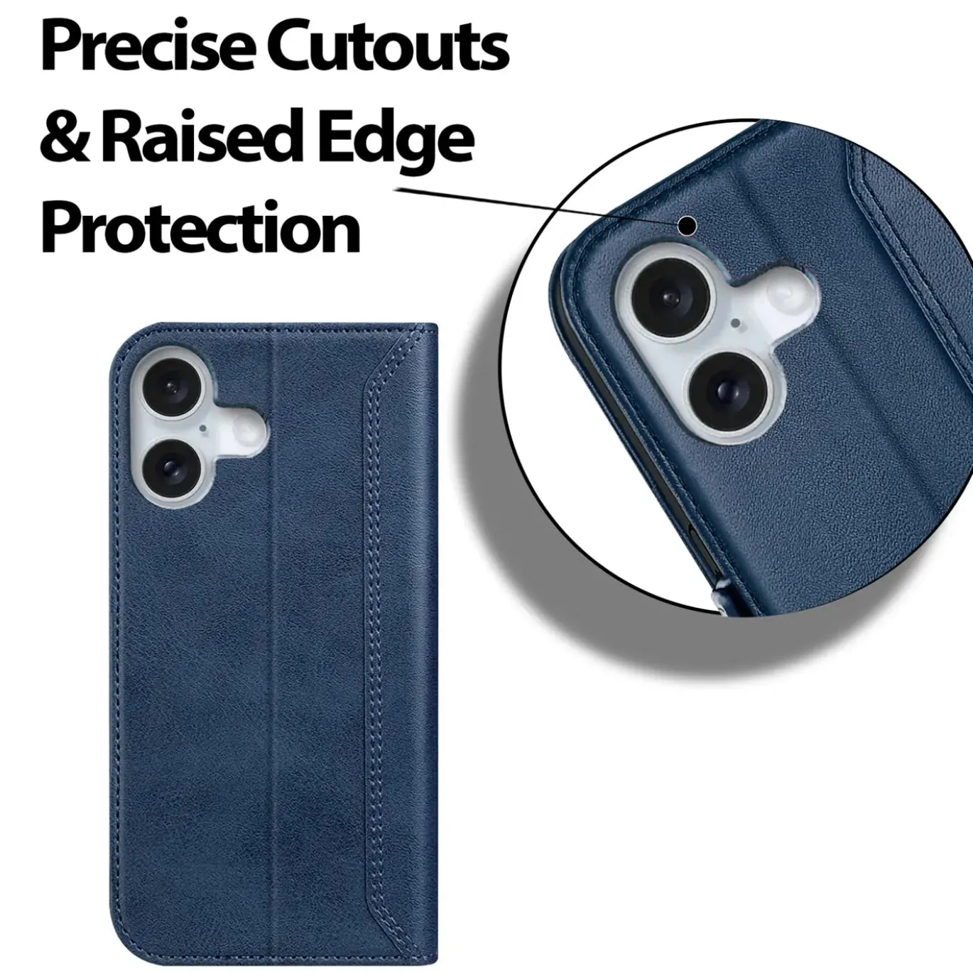 iPhone 16 - Robuste Klapphülle mit RFID Block