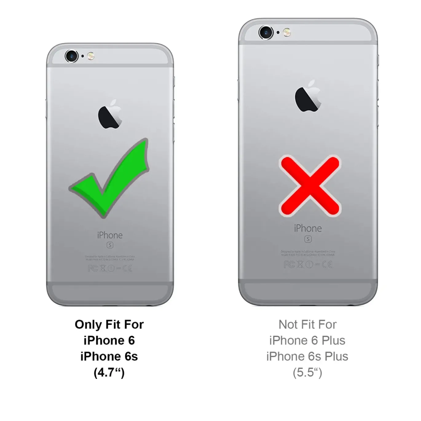 iPhone 6 / 6S - Fullscreen 9H Panzerglas Displayglas