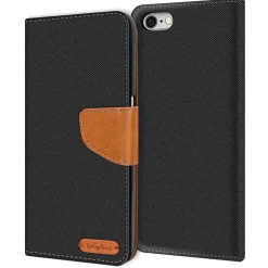 iPhone 6 / 6S - Jeanslook Klapphülle mit Kartenfach