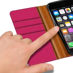 iPhone 6 / 6S - Jeanslook Klapphülle mit Kartenfach