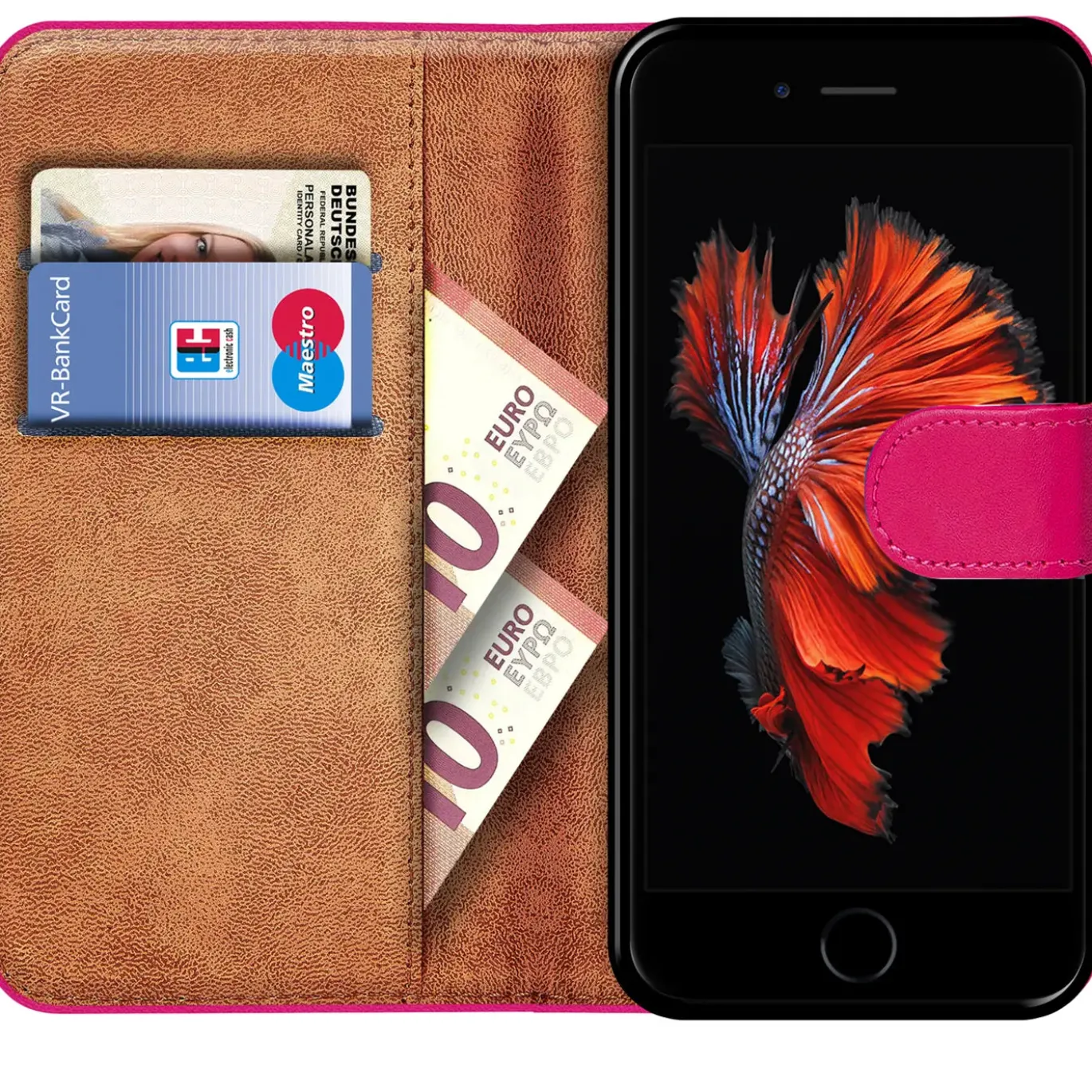 iPhone 6 / 6S - Klapphülle mit Kartenfächern