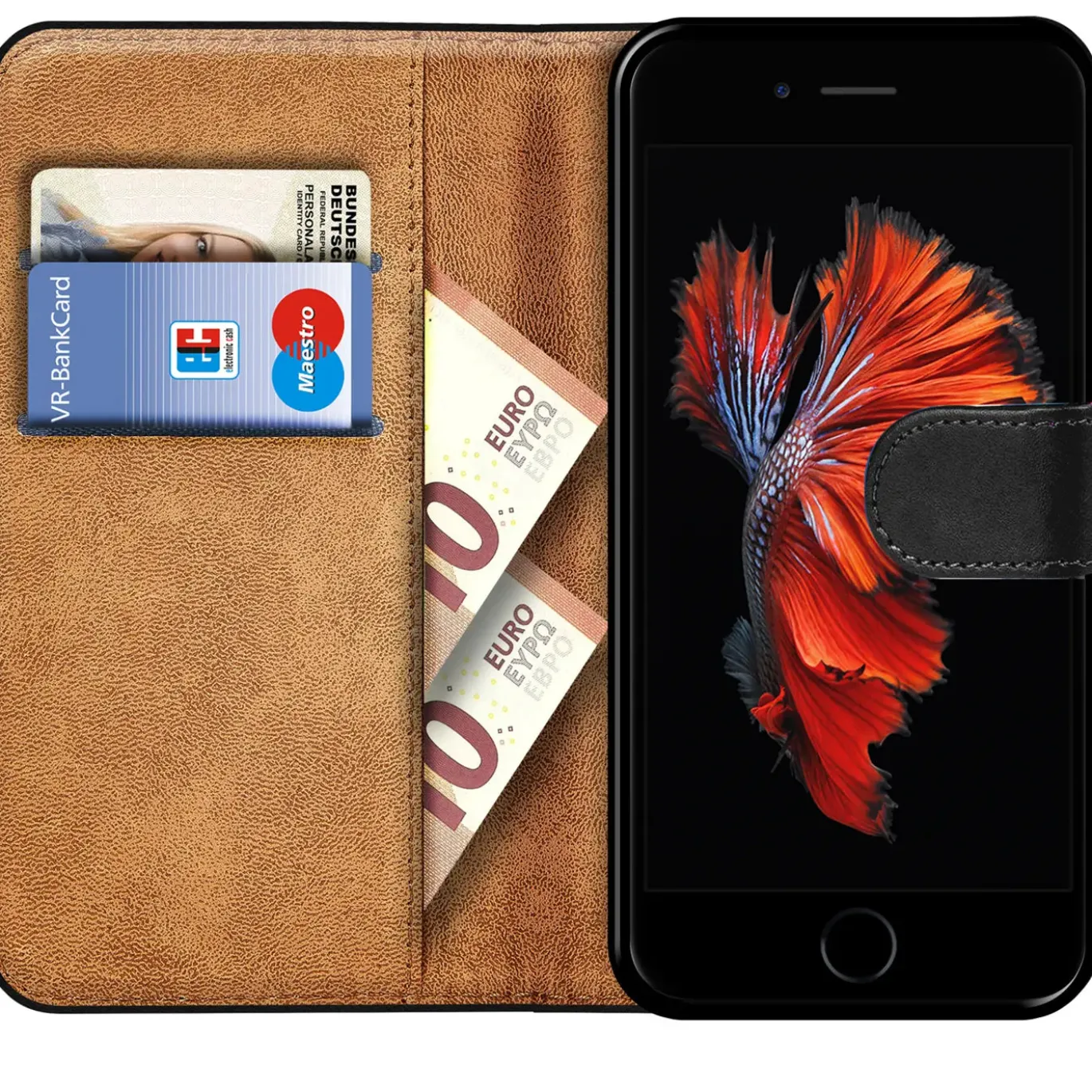 iPhone 6 / 6S - Klapphülle mit Kartenfächern