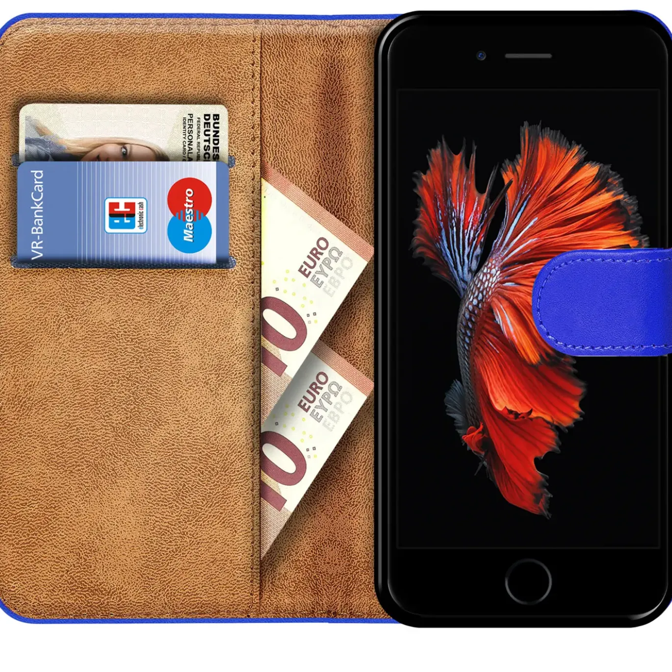 iPhone 6 / 6S - Klapphülle mit Kartenfächern