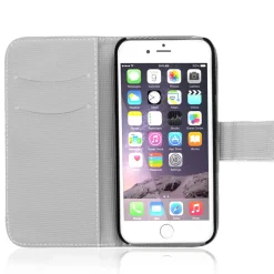 iPhone 6 / 6S - Motiv Klapphülle mit Kartenfächern & Standfunktion