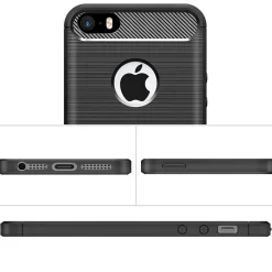 iPhone 5 / 5S / SE - Carbon Case Hülle, stoßfest