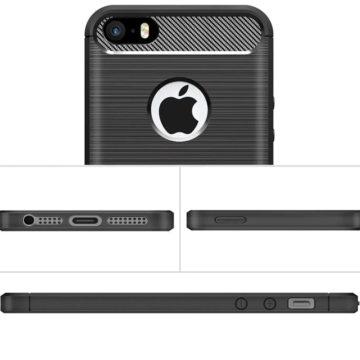 iPhone 5 / 5S / SE - Carbon Case Hülle, stoßfest