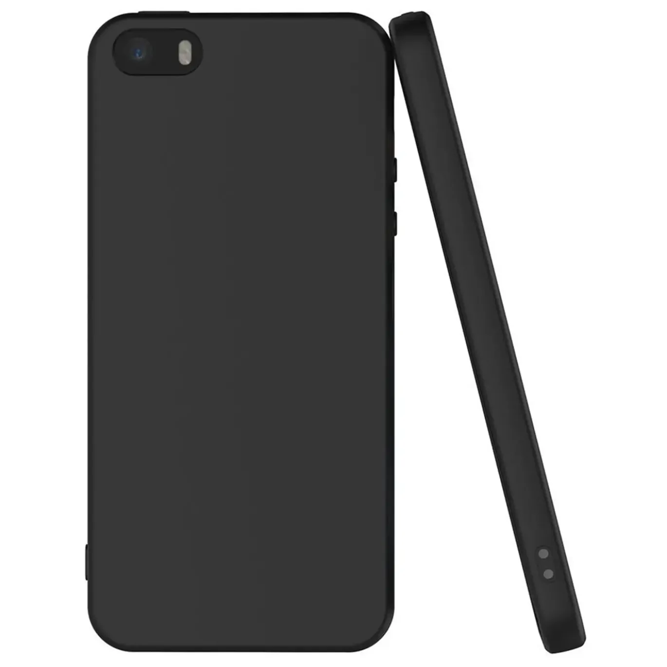 iPhone 5 / 5S / SE - Slim Silikon Backcover Schwarz