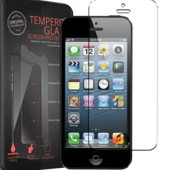 iPhone 5 / 5S / SE - 2x 9H Panzer Glasfolie, Displayfolie