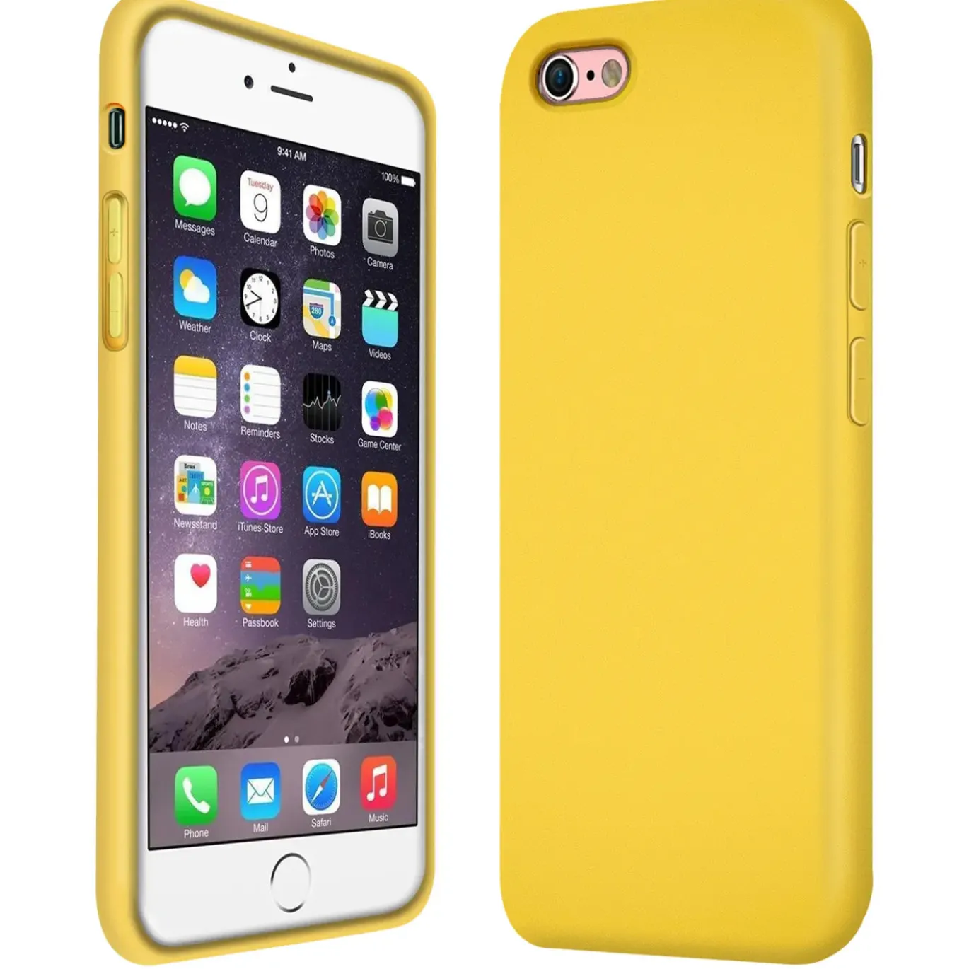 iPhone 6 / 6S - Silikon Case mit Mikrofaser-Innenseite