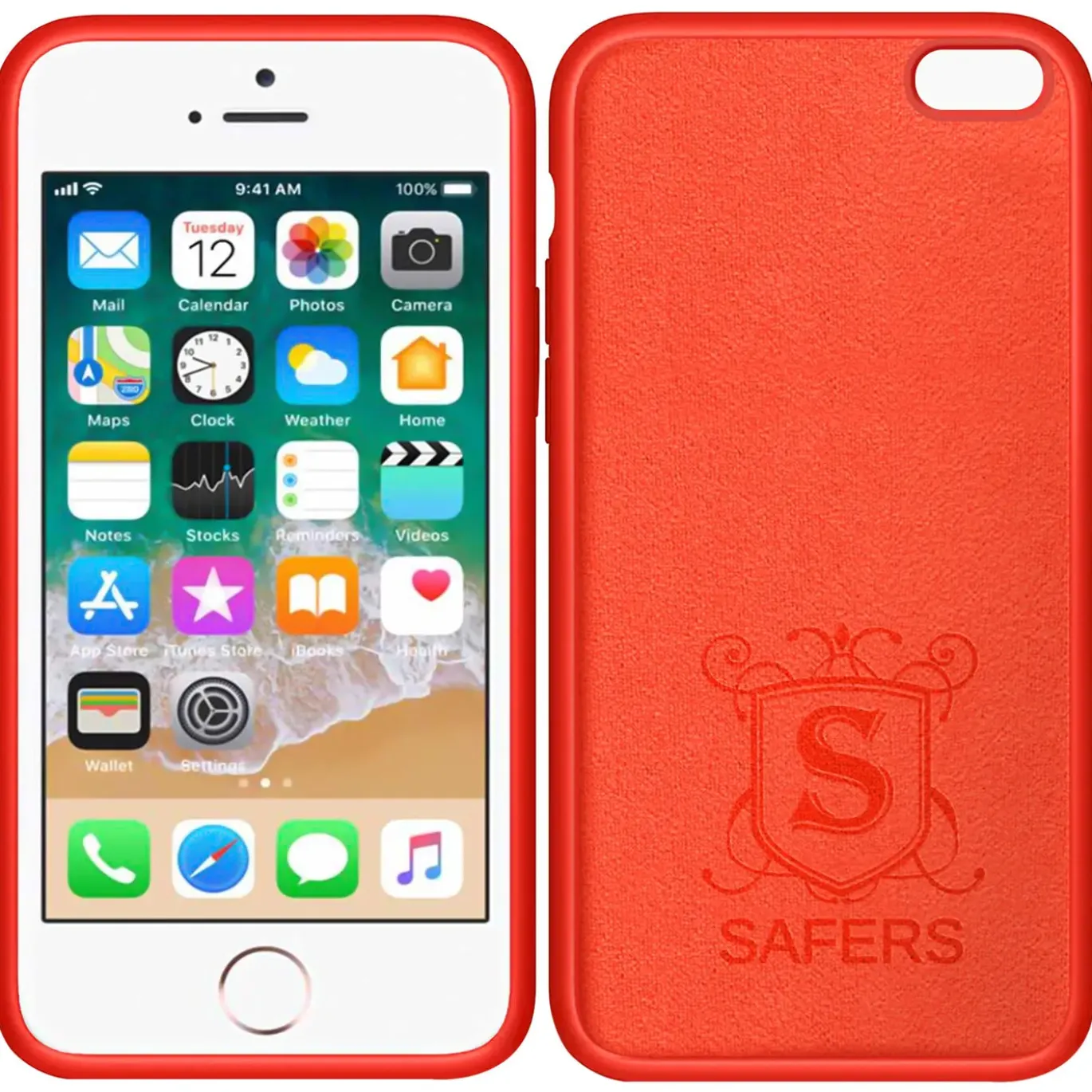iPhone 6 / 6S - Silikon Case mit Mikrofaser-Innenseite