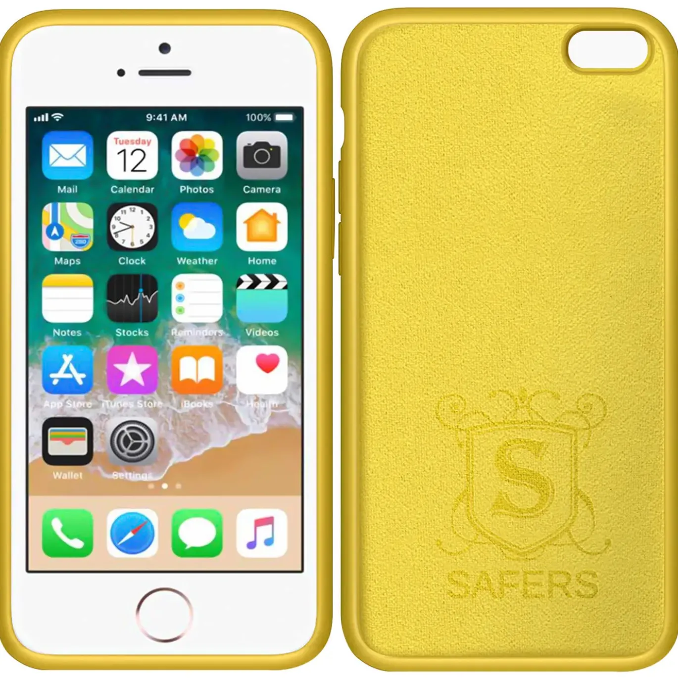 iPhone 6 / 6S - Silikon Case mit Mikrofaser-Innenseite