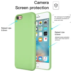 iPhone 6 / 6S - Silikon Case mit Mikrofaser-Innenseite