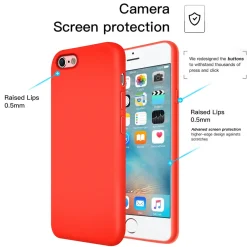 iPhone 6 / 6S - Silikon Case mit Mikrofaser-Innenseite