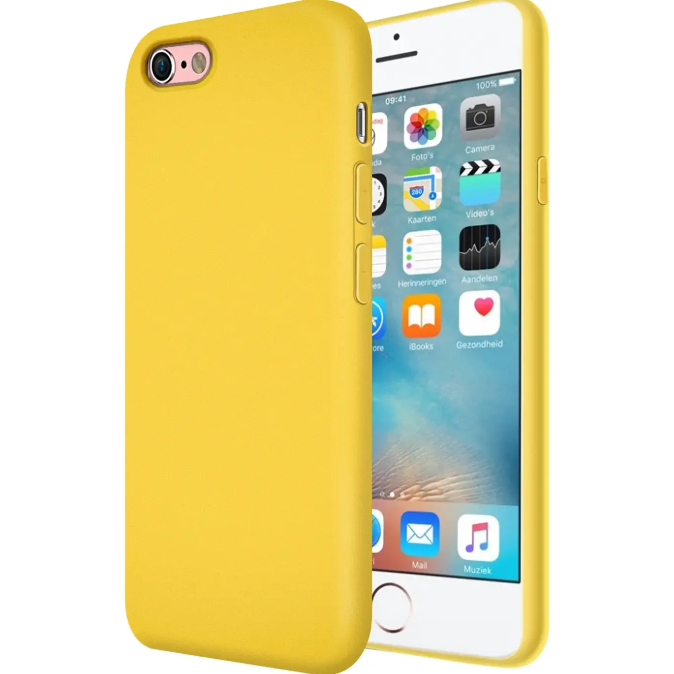 iPhone 6 / 6S - Silikon Case mit Mikrofaser-Innenseite